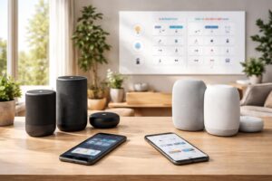 découvrez notre comparatif 2026 entre alexa et google home pour choisir l'assistant domotique idéal adapté à vos besoins et votre maison connectée.