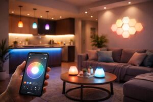 découvrez comment l'éclairage connecté transforme votre maison intelligente en offrant confort, économie d'énergie et contrôle personnalisé pour un quotidien simplifié.