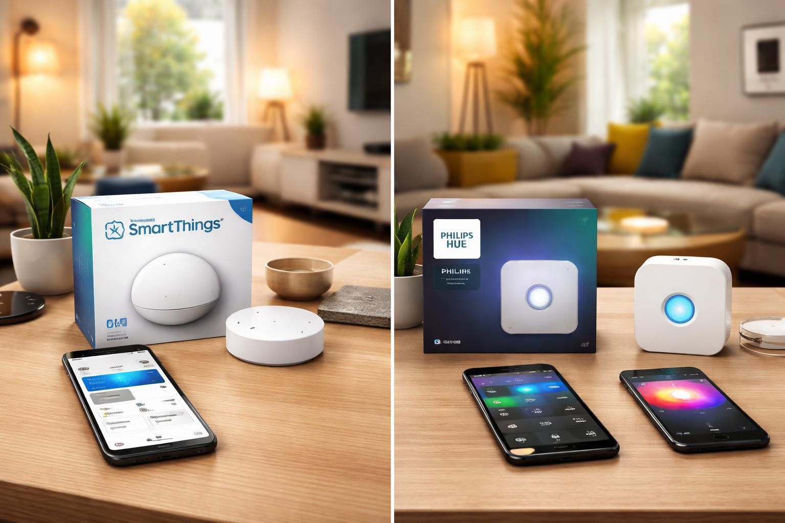 découvrez une comparaison détaillée entre philips hue et samsung smartthings, explorez les technologies matter et zigbee, et analysez quel système domotique sera le leader en 2026.