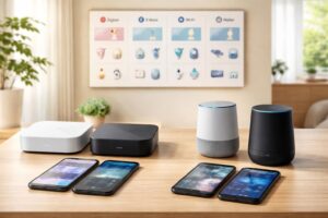 découvrez notre comparatif 2026 entre philips et samsung sur les protocoles domotiques zigbee, z-wave, wi-fi et matter pour choisir la meilleure solution connectée.