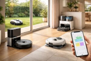 découvrez notre comparaison complète entre roomba et deebot pour choisir le meilleur robot aspirateur laveur en 2026. performance, autonomie, fonctionnalités et prix analysés pour vous aider à faire le bon choix.
