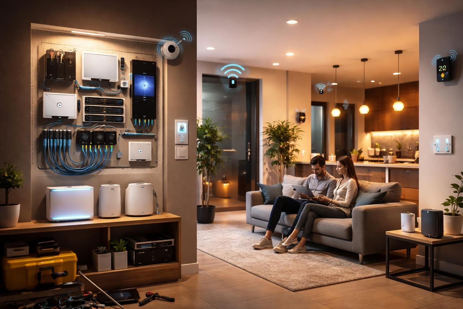 découvrez notre guide complet pour choisir entre domotique filaire et sans fil, et trouvez la technologie la mieux adaptée à vos besoins pour une maison connectée efficace et sécurisée.