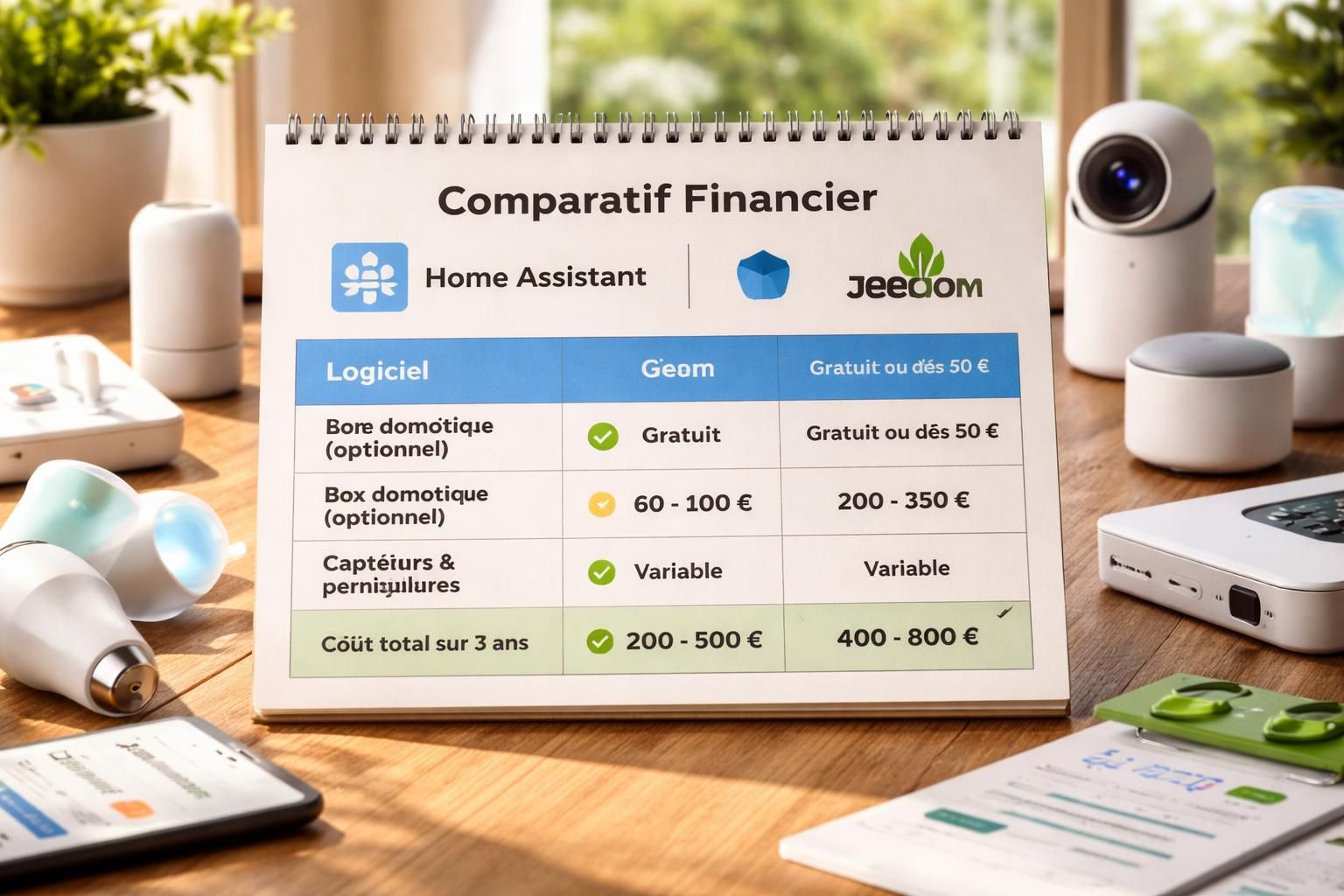 découvrez notre comparatif 2026 des meilleurs systèmes domotiques open source : home assistant vs jeedom. analyse complète pour choisir la solution idéale pour votre maison connectée.