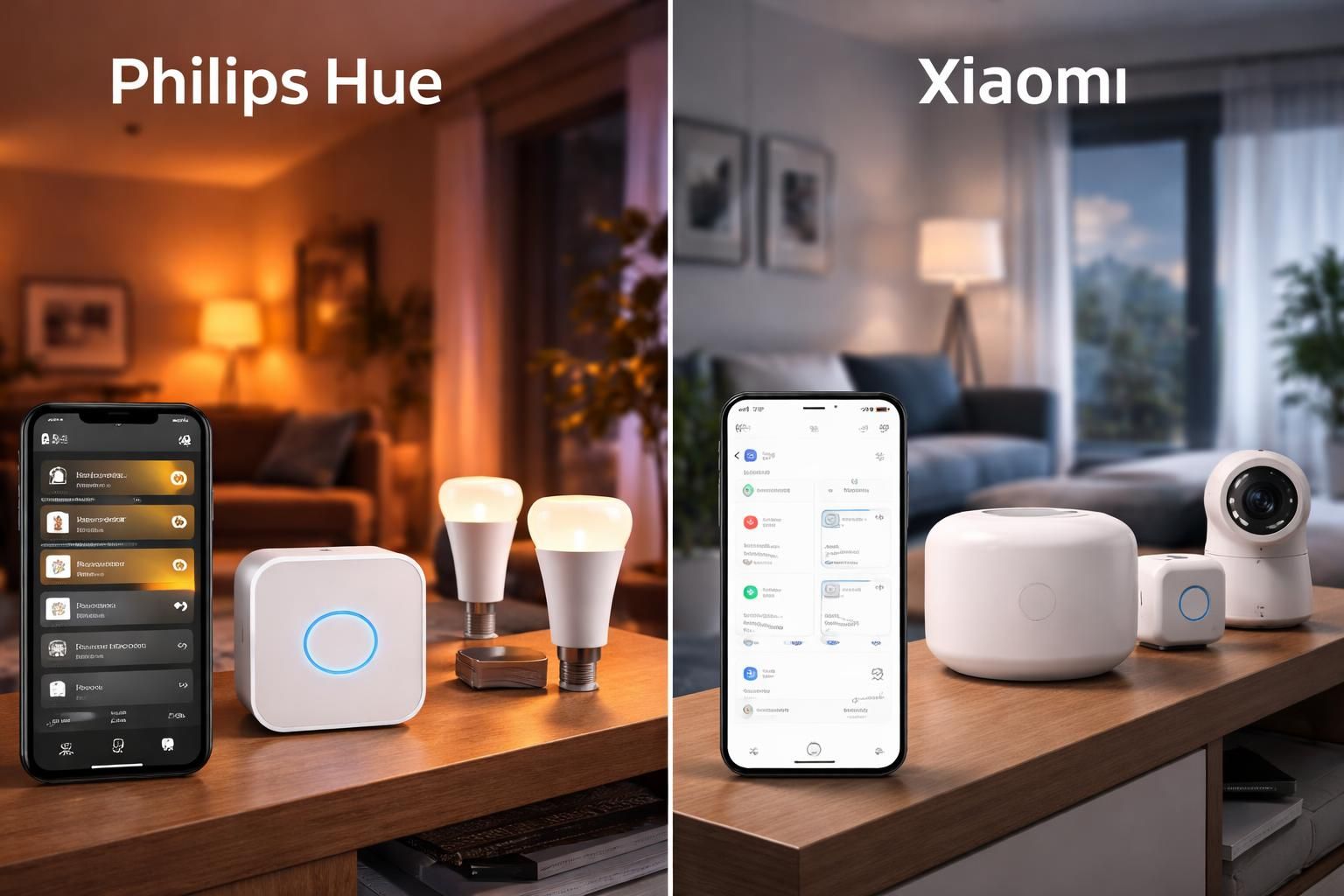 découvrez une comparaison détaillée entre philipps hue et xiaomi pour savoir quelle solution domotique offre le meilleur rapport qualité-prix en 2026, afin de faire le choix idéal pour votre maison connectée.