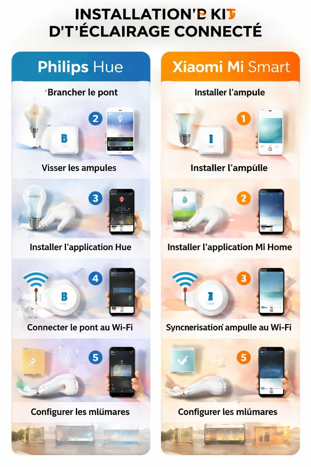 découvrez notre comparaison détaillée entre philips hue et xiaomi mi smart pour choisir le meilleur kit de démarrage domotique en 2026, adapté à vos besoins et budget.