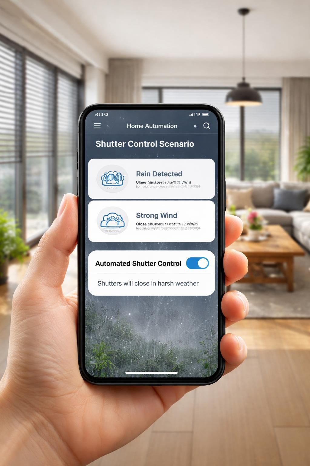 découvrez comment automatiser l’ouverture de vos volets en fonction de la force du vent et de la pluie pour protéger votre maison tout en optimisant le confort et l'efficacité énergétique.