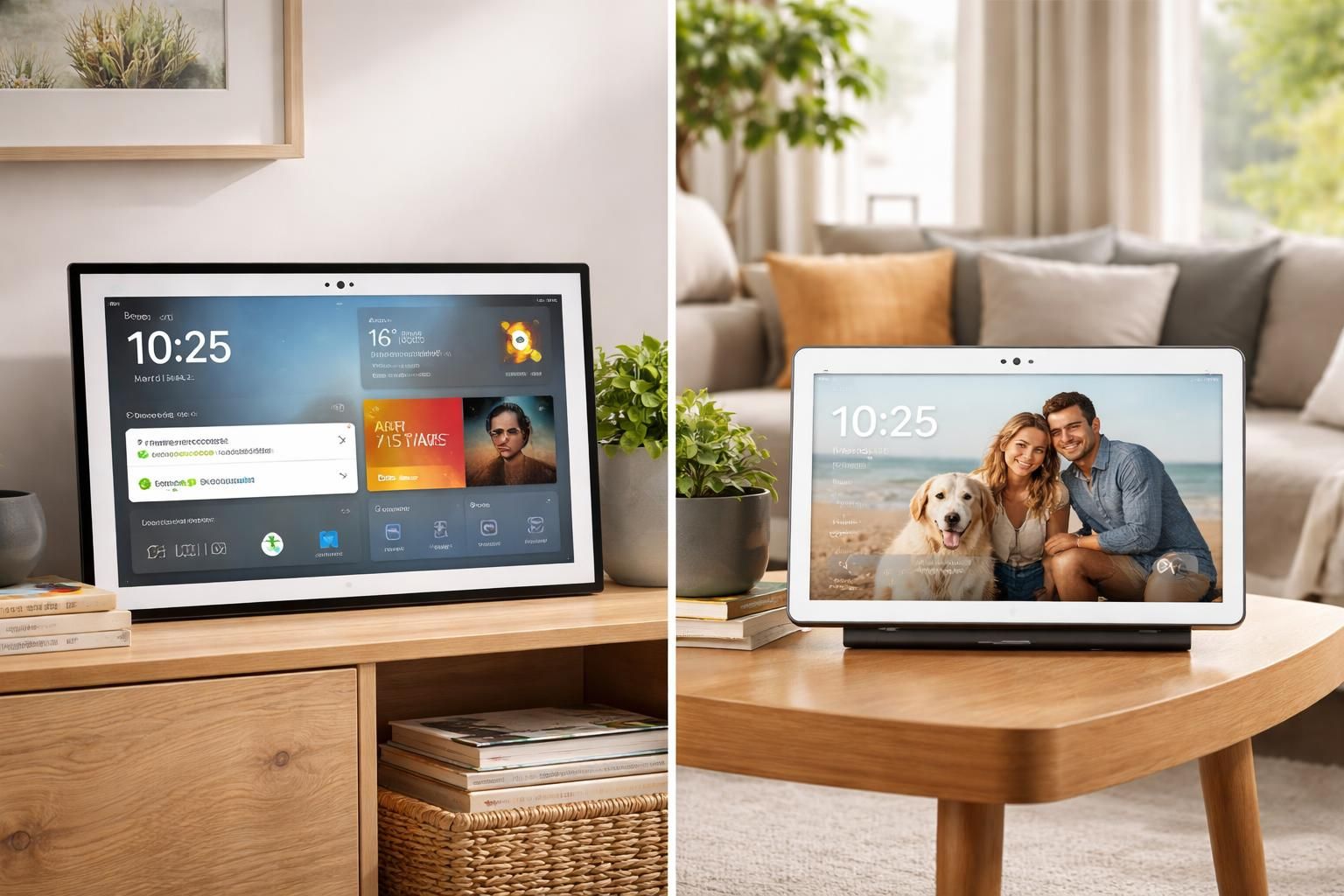 découvrez quel écran connecté choisir en 2026 entre l'amazon echo show 15 et le google nest hub max. comparaison complète des fonctionnalités, design et performances pour vous aider à faire le meilleur choix.