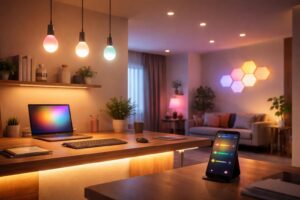 découvrez notre guide complet pour choisir la lampe connectée idéale pour votre bureau et optimiser votre éclairage intelligent pour un confort visuel maximal.
