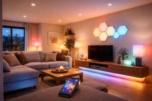 découvrez notre guide complet pour choisir et installer une lampe connectée design dans votre salon, alliant esthétique et technologie pour un éclairage intelligent et personnalisé.