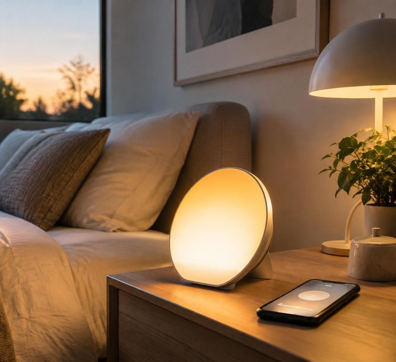 découvrez comment l’éclairage connecté et le réveil lumineux simulent le lever du soleil pour vous aider à vous réveiller en douceur et bien commencer la journée.